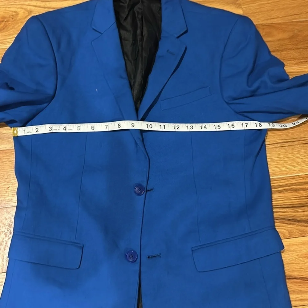 Royal Blue Slim-Fit Sport Coat with Notched Lapel